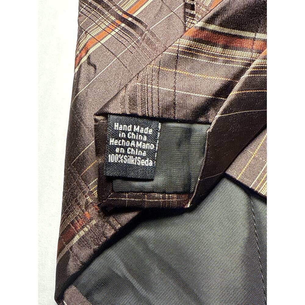 Alfani‎ 100% Silk Tie Classic Browns